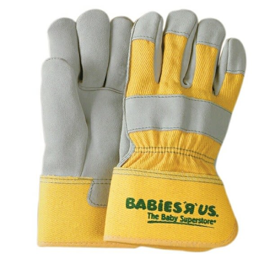 Leather Palm Multi-Size Work Glove-Yellow