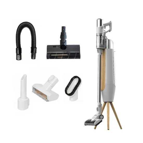 2025 High Power Cordless Vacuum Cleaner for Hotels Auto Empty Dust Collection Auto Dumping Station Handheld Bagless Battery