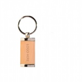 Wood plate keyring