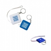 Retractable Square Tape Measure with Key Chain