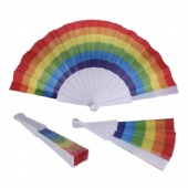 Rainbow Folding Fan