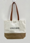 Canvas jute tote