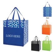 Laminated Tote with Large Front Pocket