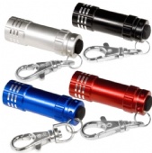 MINI ALUMINUM LED FLASHLIGHT WITH KEY CLIP
