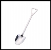 Shovel-shaped stainless steel spoon