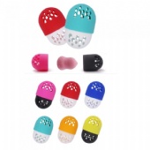 Silicone makeup puff sponge case