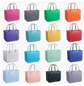 EVA Waterproof Beach Tote, Rubber Travel Bags Sandproof Large Size Handbag for Sports Gym Travel Market Outdoor