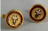 Custom Soft Enamel with 3D Metal Brim Cufflinks