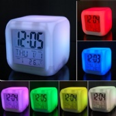LED 7 Color Changing Digital Alarm Clock
