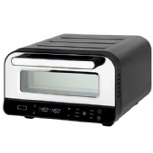 Home High Temperature 12 Inch Neapolitan 1700W Pizza Oven with Visible Window