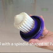2-in-1 Vacuum & with Self-Cleaning Base - High Suction Power