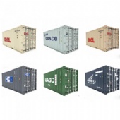 Container Model with Tissue Box and Pen Holder